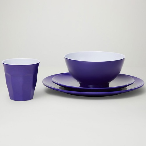 Violet Classic Melamine Dinner Set