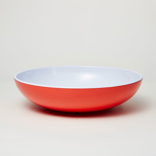 3 Piece Red Deluxe Melamine Salad Bowl & Server Set