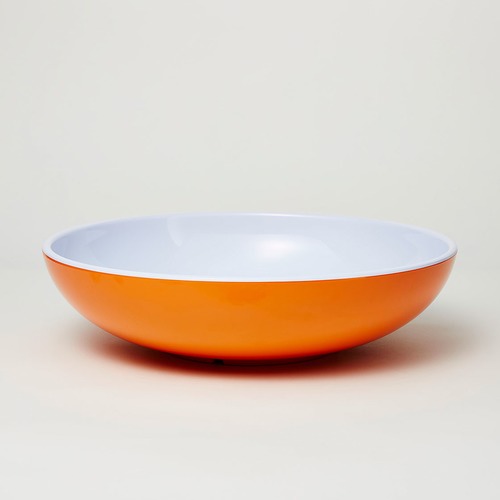 3 Piece Orange Deluxe Melamine Salad Bowl & Server Set