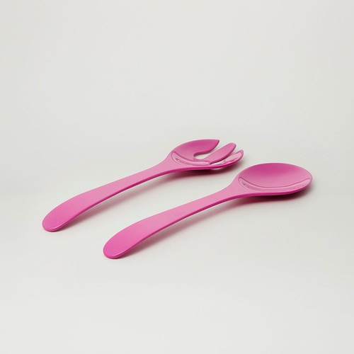 3 Piece Magenta Deluxe Melamine Salad Bowl & Server Set