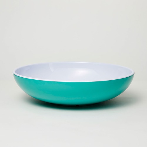 3 Piece Green Deluxe Melamine Salad Bowl & Server Set