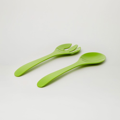 3 Piece Lime Deluxe Melamine Salad Bowl & Server Set