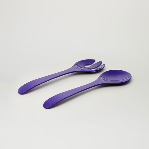 3 Piece Violet Deluxe Melamine Salad Bowl & Server Set