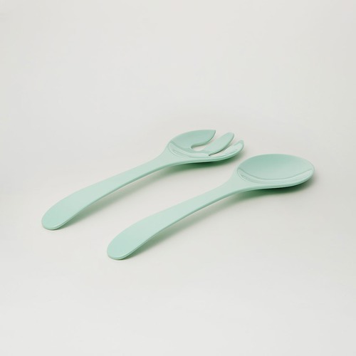 3 Piece Mint Deluxe Melamine Salad Bowl & Server Set