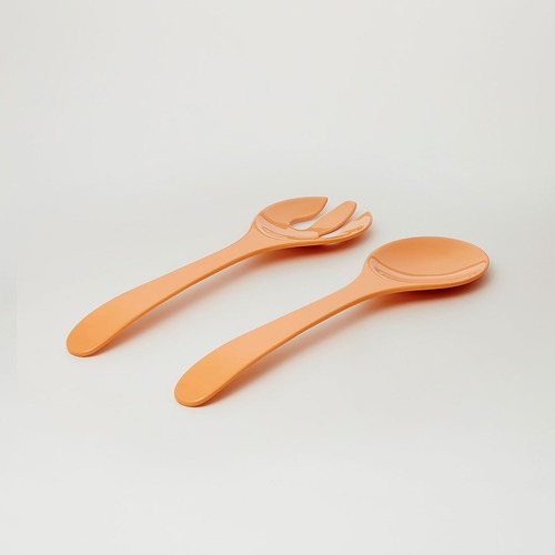 3 Piece Apricot Deluxe Melamine Salad Bowl & Server Set