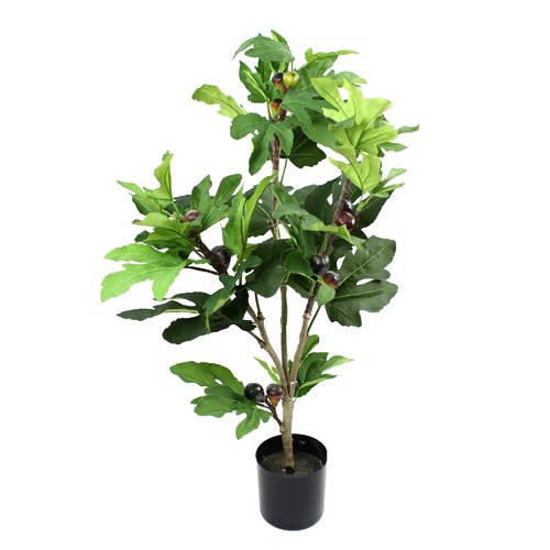 GlamorousFusion 77cm Tall Faux Fig Tree with Pot Temple & ster
