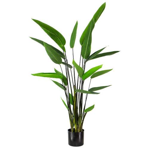 GlamorousFusion 125cm Potted Faux Water Canna Plant Temple & ster