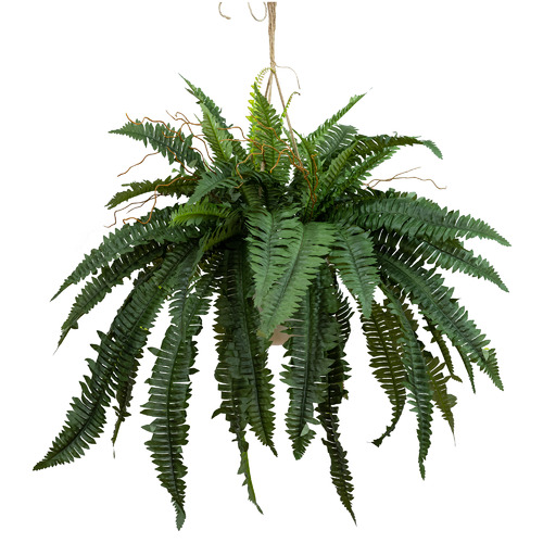 88cm Potted Faux Hanging Boston Fern Plant