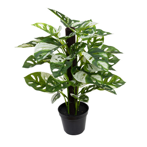 46cm Potted Faux Real Touch Monstera Adansonia Hanging Bush