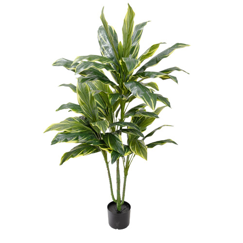 pollen&fauna 140cm Potted Faux Cordyline Plant Temple & ster