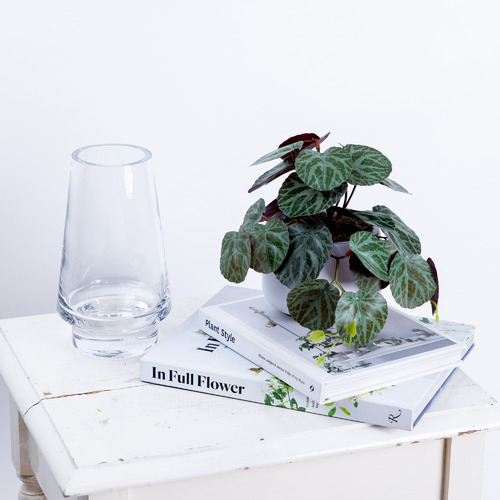 17cm Potted Faux Geranium Bush Plant Temple & ster