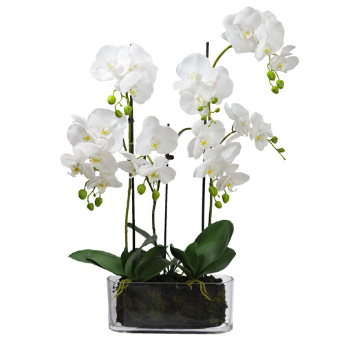 70cm Potted Faux Orchid Plant