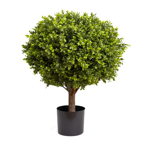 70cm Potted Faux Boxwood Ball Plant