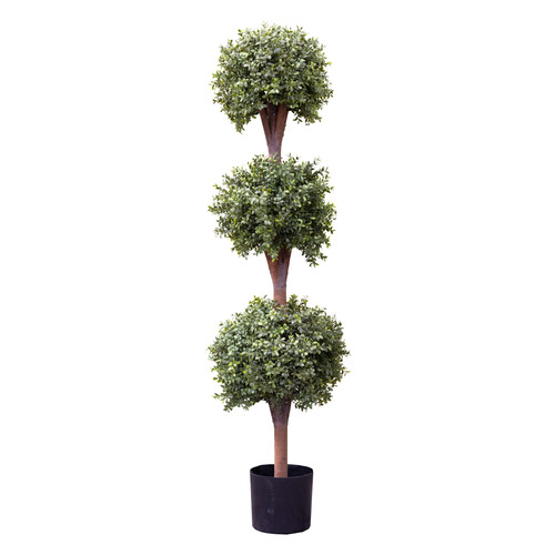 150cm Potted Faux Triple Ball Boxwood Plant | Temple & Webster