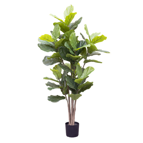 182cm Potted Faux Giant Fiddle Leaf Plant