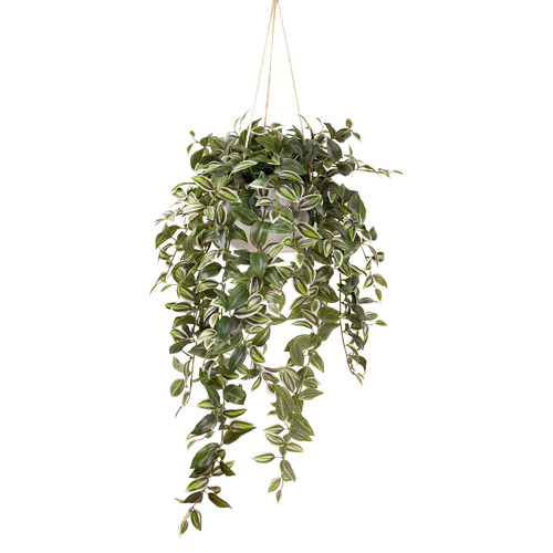 120cm Potted Faux Wandering Jew Bush Hanging Plant | Temple & Webster