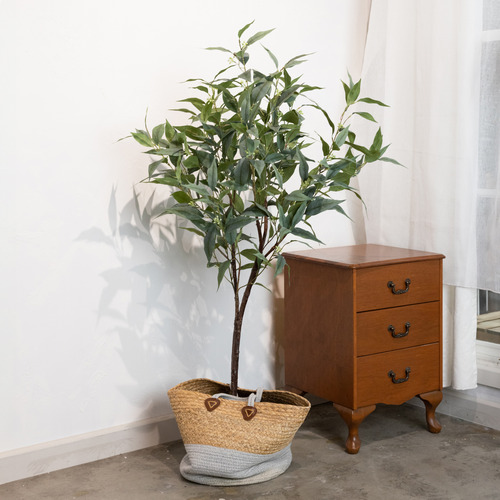 140CM Potted Faux Eucalyptus Tree