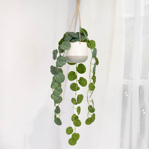 105cm Faux Hanging Begonia Plant