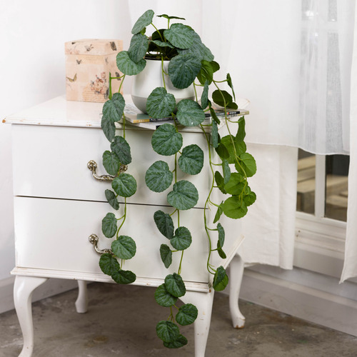 105cm Faux Hanging Begonia Plant