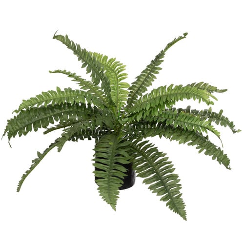 2 Piece Potted Faux Boston Fern Set