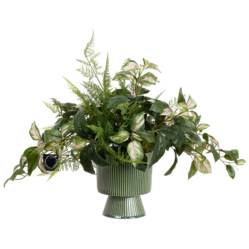 50cm Potted Faux Mixed Plant Arrangement