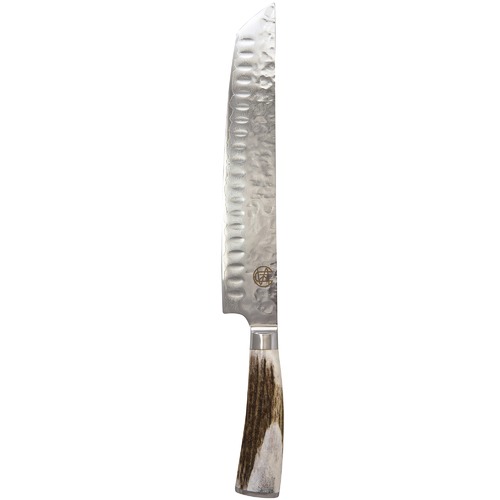Signature Brisket & Carving Knife with Antler Wood Handle Temple