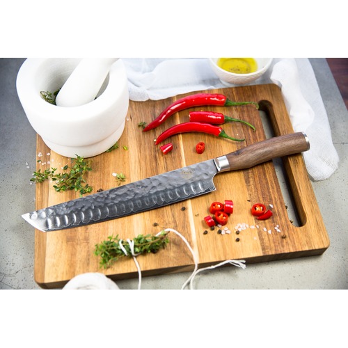 Signature Brisket & Carving Knife with Walnut Wood Handle Temple