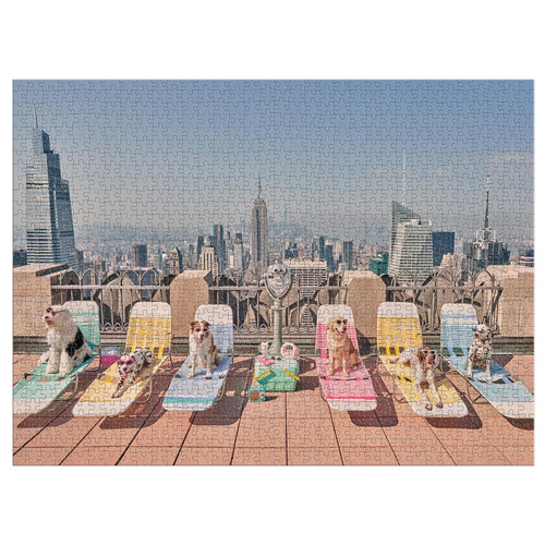 1000 Piece Gray Malin The Dogs of New York City Puzzle