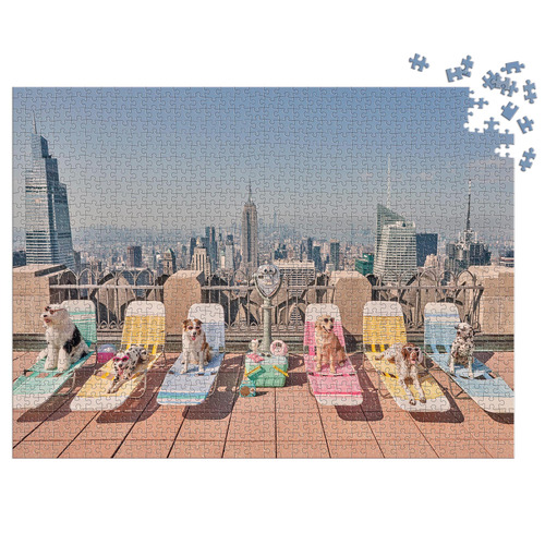 1000 Piece Gray Malin The Dogs of New York City Puzzle