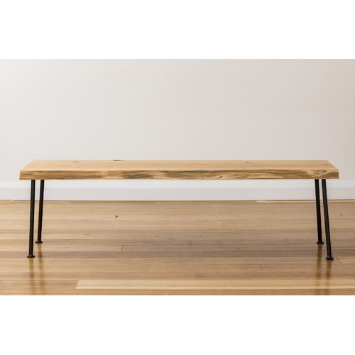 Natural & Black Lottie Tasmanian Oak Bench