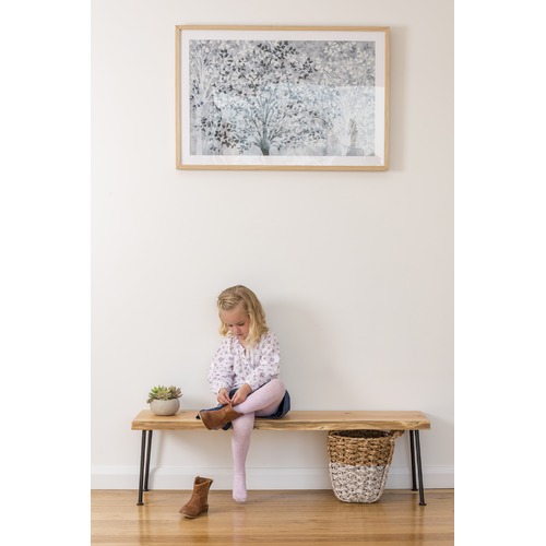 Natural & Black Lottie Tasmanian Oak Bench