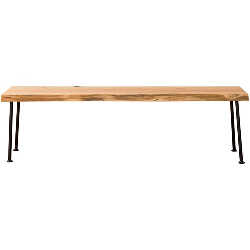 Natural & Black Lottie Tasmanian Oak Bench