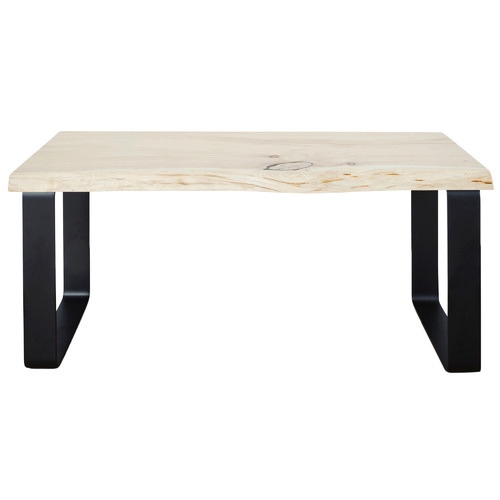Black Estelle Natural Edge Dining Bench