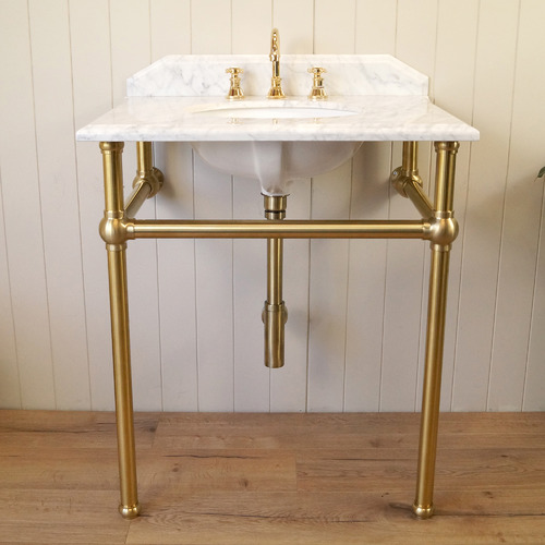 75 x 55cm Mayer Single Marble Basin Washstand