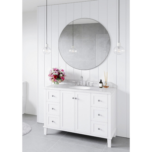 120 x 55cm Coventry Marble Top Single Bowl Vanity Unit