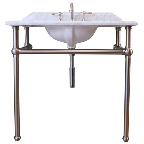 Mayer Chrome Pedestal Basin with Stand | Temple & Webster