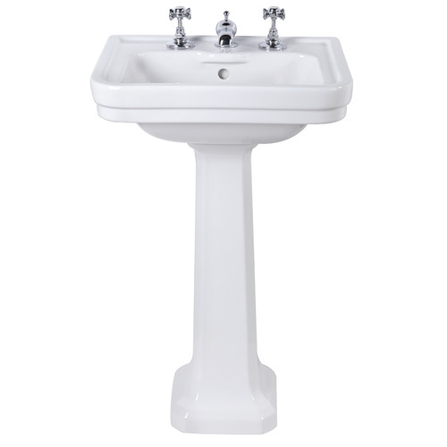 Stafford Ceramic Pedestal Bathroom Basin Temple & ster