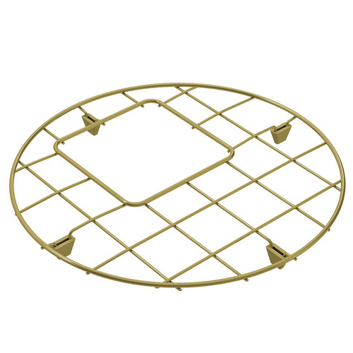 Brushed Brass Stainless Steel Cuisine  Round Sink Grid