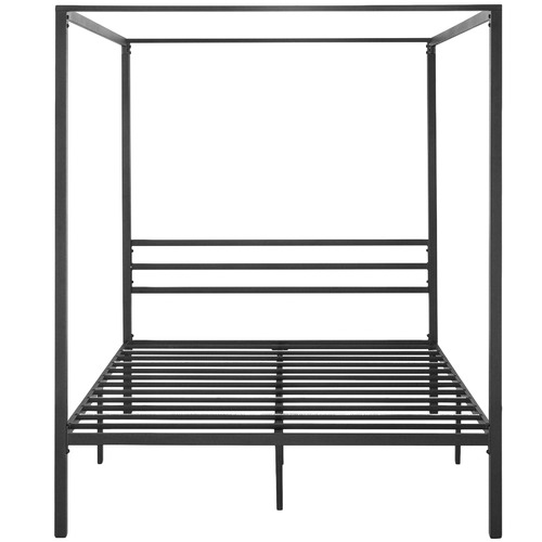 Black Cytus Canopy Bed Frame