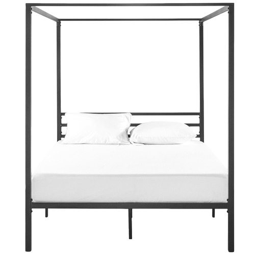 Studio Home Black Cytus Canopy Bed Frame Temple & ster