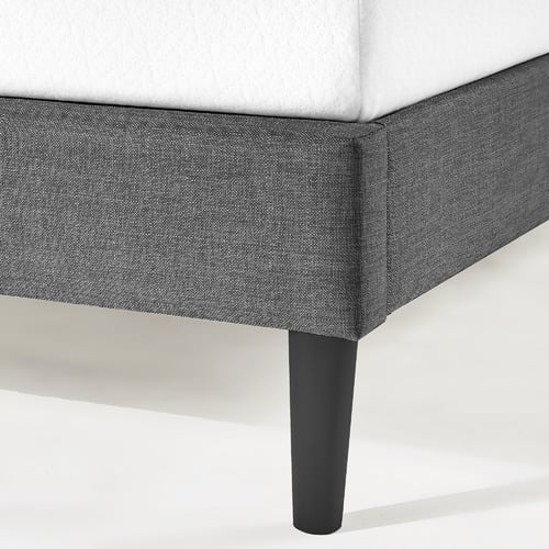 Studio Home Charcoal Laybell Fabric Bed with Headboard Temple & ster