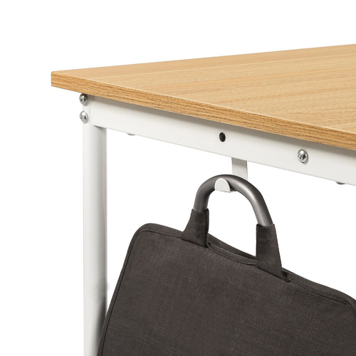 Cream Solomon L-Shaped Desk