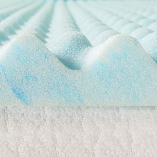 Perotti Convoluted Gel Swirl Memory Foam Mattress Topper