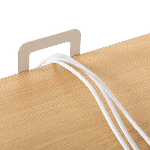 Cream Solomon L-Shaped Desk