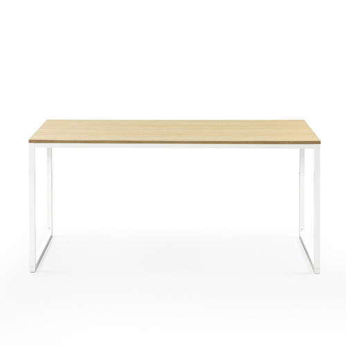 harper wood and steel desk