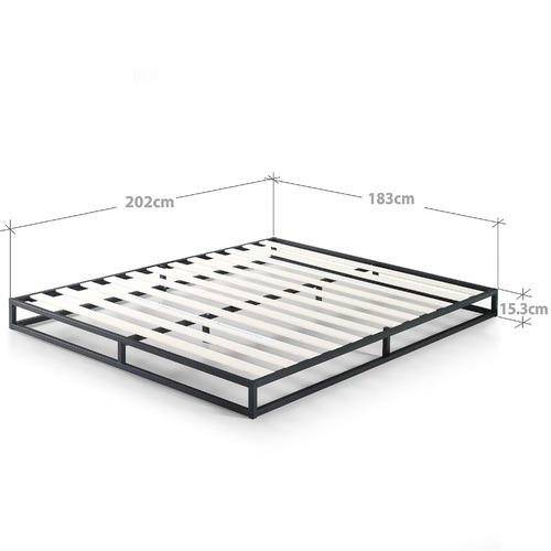 Studio Home Black Low Rise Pilato Bed Frame & Reviews Temple & ster