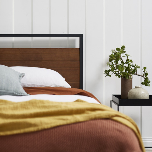 Studio Home Houston Timber & Metal Platform Bed Temple & ster