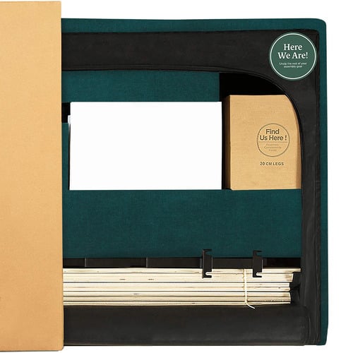 Green Kristian Velvet Bed