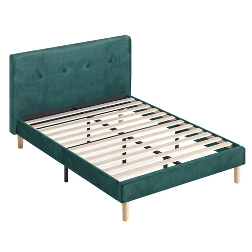 Green Kristian Velvet Bed