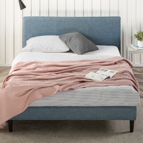 Studio Home Blue Leanne Platform Bed | Temple & Webster